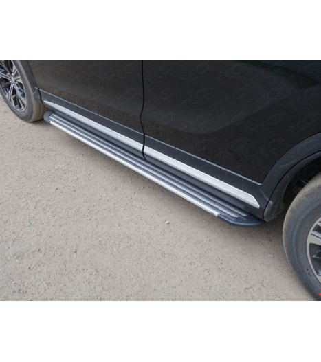 Пороги алюминиевые "Slim Line Silver" 1720 мм