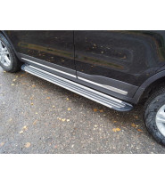 Пороги алюминиевые "Slim Line Black" 1720 мм
