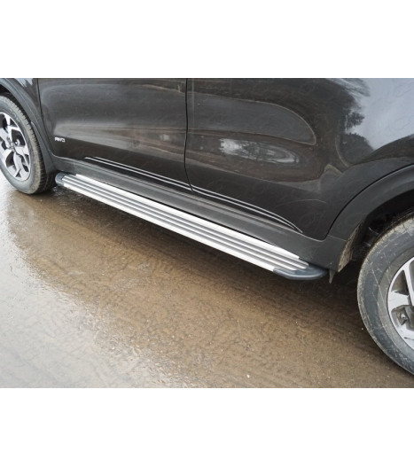 Пороги алюминиевые "Slim Line Silver" 1720 мм