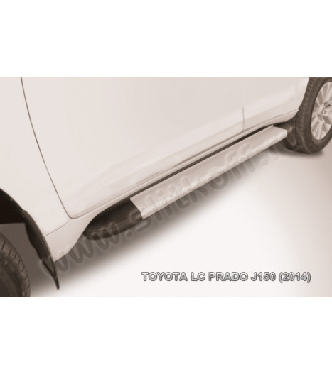 Пороги алюминиевые "Optima Silver" 1600 серебристые