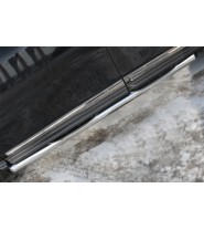 Пороги труба d76 с накладкой (вариант 1)