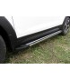 Пороги алюминиевые "Optima Black" черные