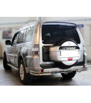 Защита заднего бампера "уголки" d 60+43