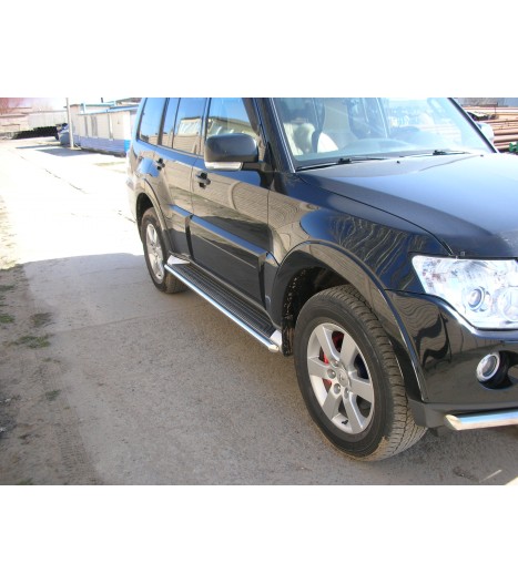 Защита порогов с торца d42