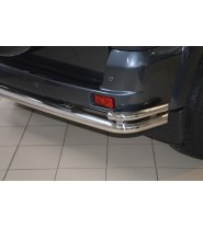 Защита заднего бампера угловая большая d60/42