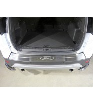 Накладка на задний бампер (лист шлифованный логотип Ford)