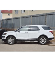 Пороги труба d76 с накладкой (вариант 3)