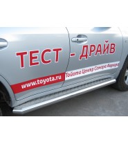 Пороги труба d76 с листом